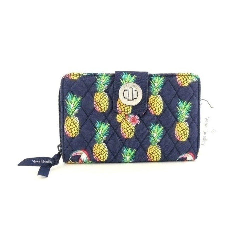 Vera Bradley Toucan Party‎ RFID Turnlock Wallet NWT
